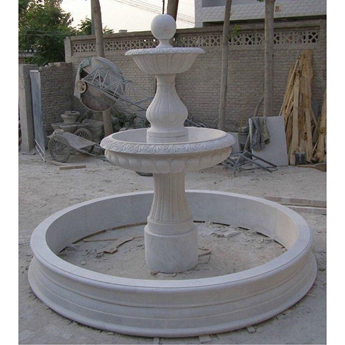 Outdoor Garden Fountain - Color: White