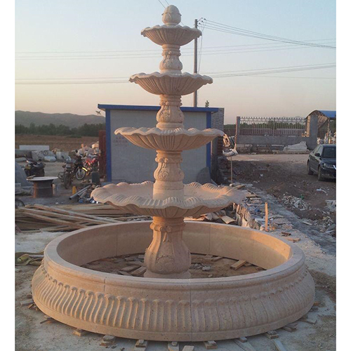 Red Stone Fountain - Feature: Durable