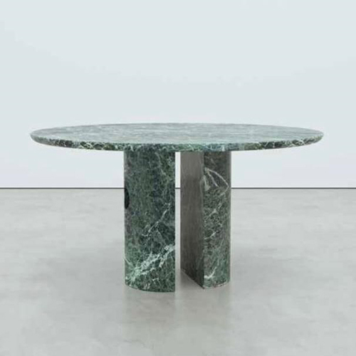 Marble Round Table - Color: Green