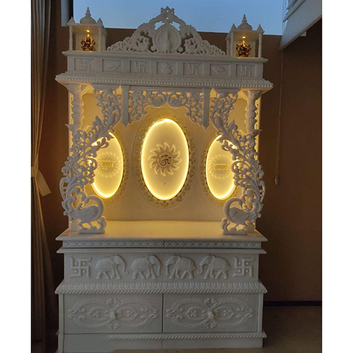 Designer Marble Home Temple - Color: White