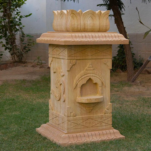 Brown Stone Tulsi Pot
