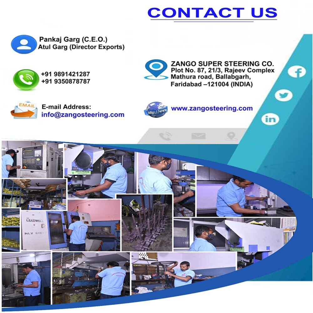 Steering Worm Gear - 5511-2533 Pinion Shaft, Durable Metal Construction, Precision Engineering For Agricultural Machinery