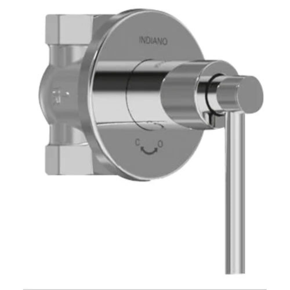 Indiano Brass Concealed Control Ball Valve - Color: Silver