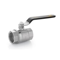 Indiano Forged Brass Ball Valve - Brass Material, 1/2 Inch Port Size, Silver Color | Medium Pressure, Industrial Waterflow Control
