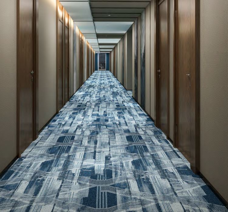 Nylon Loop Pile Wall To Wall Carpet - Pattern: Printed