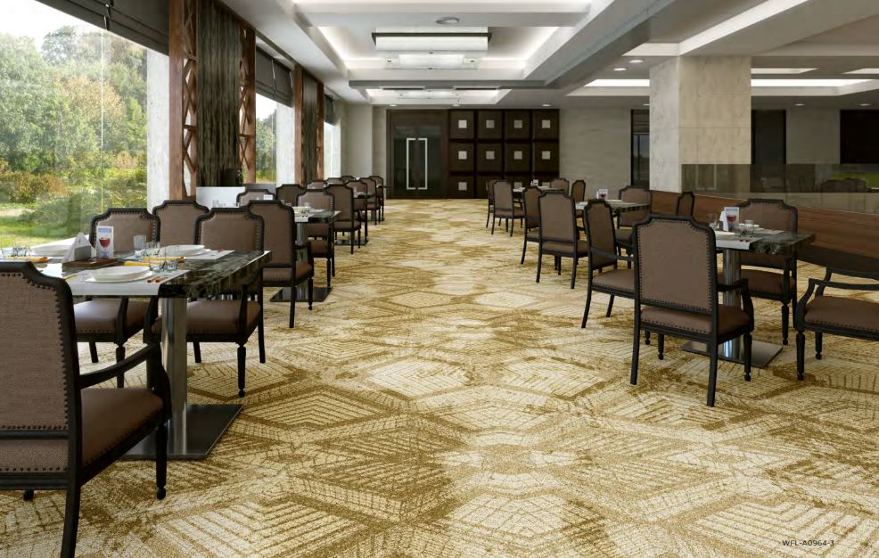Nylon Loop Pile Wall To Wall Carpet - Pattern: Printed