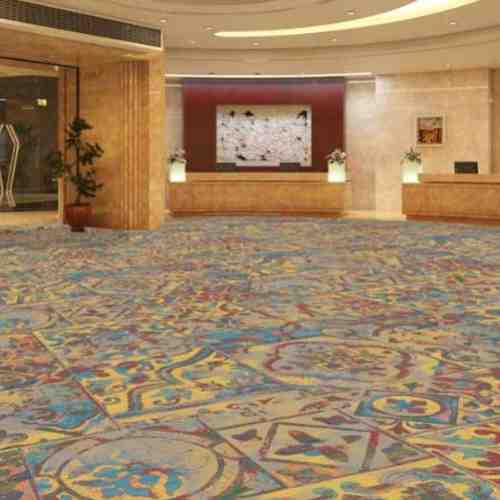 Nylon Loop Pile Wall To Wall Carpet - Pattern: Printed