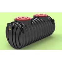 Horizontal Hdpe Plastic Septic Tank - 1000 Ltr Capacity, Black Eco-friendly Design , Ideal For Industrial Wastewater Treatment