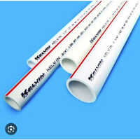 Kelvin Upvc Pipe - 0.5 To 4 Inch Diameter, 3 & 6 Meters Length, White Color | Ideal For Hydraulic Applications, Low Maintenance, Corrosion Resistant, Reliable Female Connection