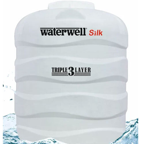 White Waterwell Overhead Water Tanks - Material: Plastic