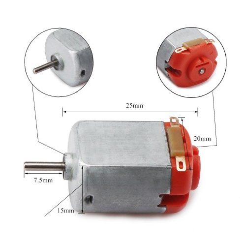 15000 Rpm 130s Brushed Toy And Heavy Rc Dc Motor - Color: Silver