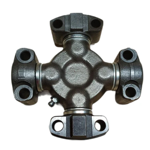 Mild Steel Universal Joint Cross - Color: Black