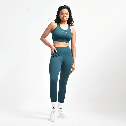 Teal Running Leggings - Design: Standard