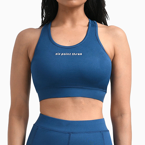 Blue Sports Bra - Bra Design: Padded