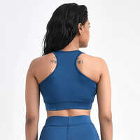 Blue Sports Bra