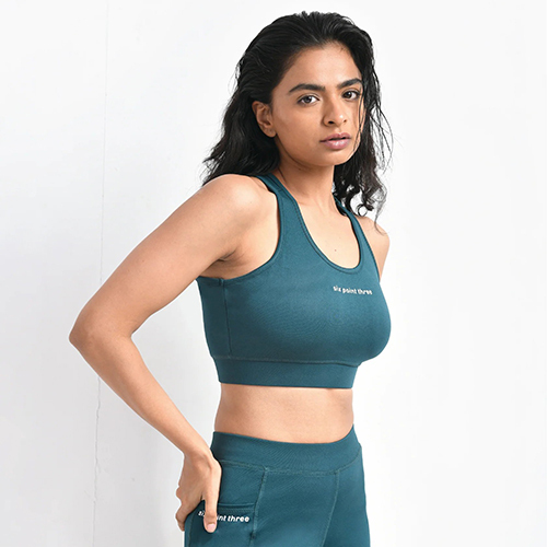 Teal Sports Bra - Bra Design: Padded