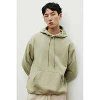 Pistachio Green Loose Fit Hoodie