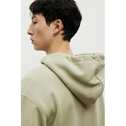 Pistachio Green Loose Fit Hoodie