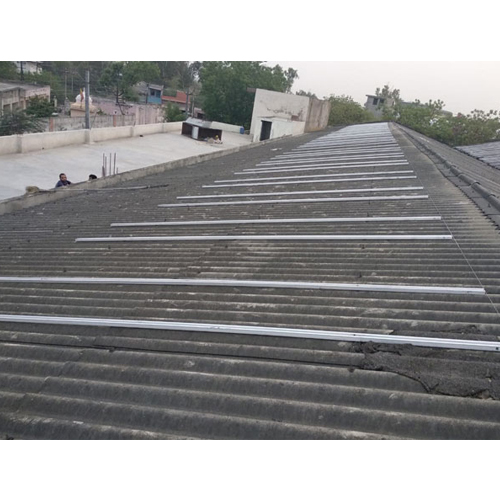 Asbestos Roof Mounting System - Metal, Standard Size | Rustproof, Powder-coated Finish For Industrial Use, Supports Heavy Loads