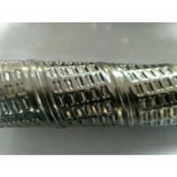 Spiral Perforated Tubes - Stainless Steel, Various Sizes, Golden Color, Galvanized for Corrosion Resistance | Ideal for Filtration and Circulation