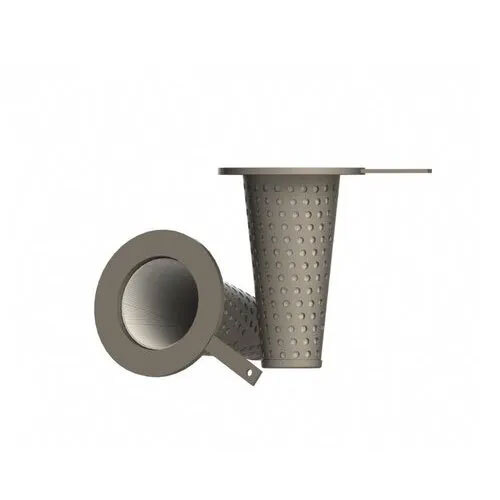 Stainless Steel Conical Filter - Color: Silver