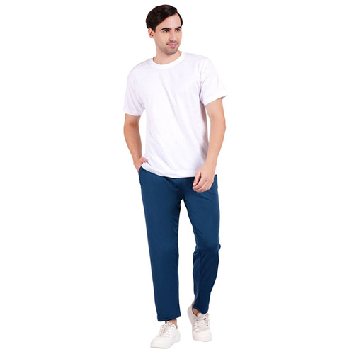 Nauticon Men Air Force Blue Solid Regular Fit Lower