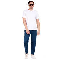 Nauticon Men Air Force Blue Solid Regular Fit Lower