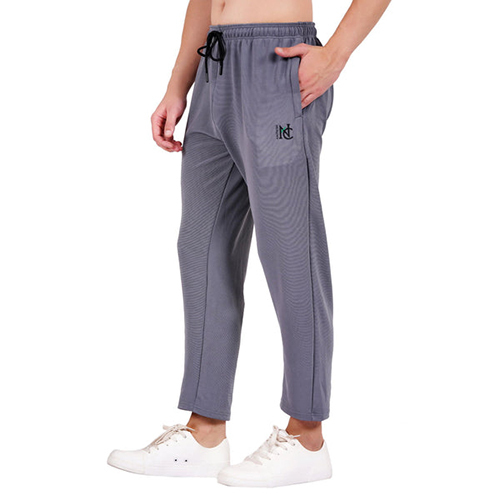 Men Grey Solid Regular Fit Lower