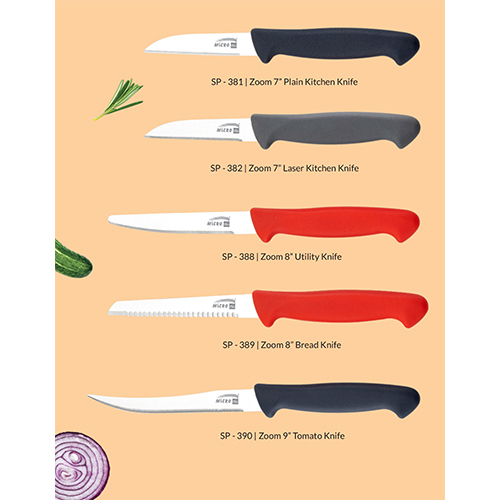 Zoom Kitchen Knife - Color: Red