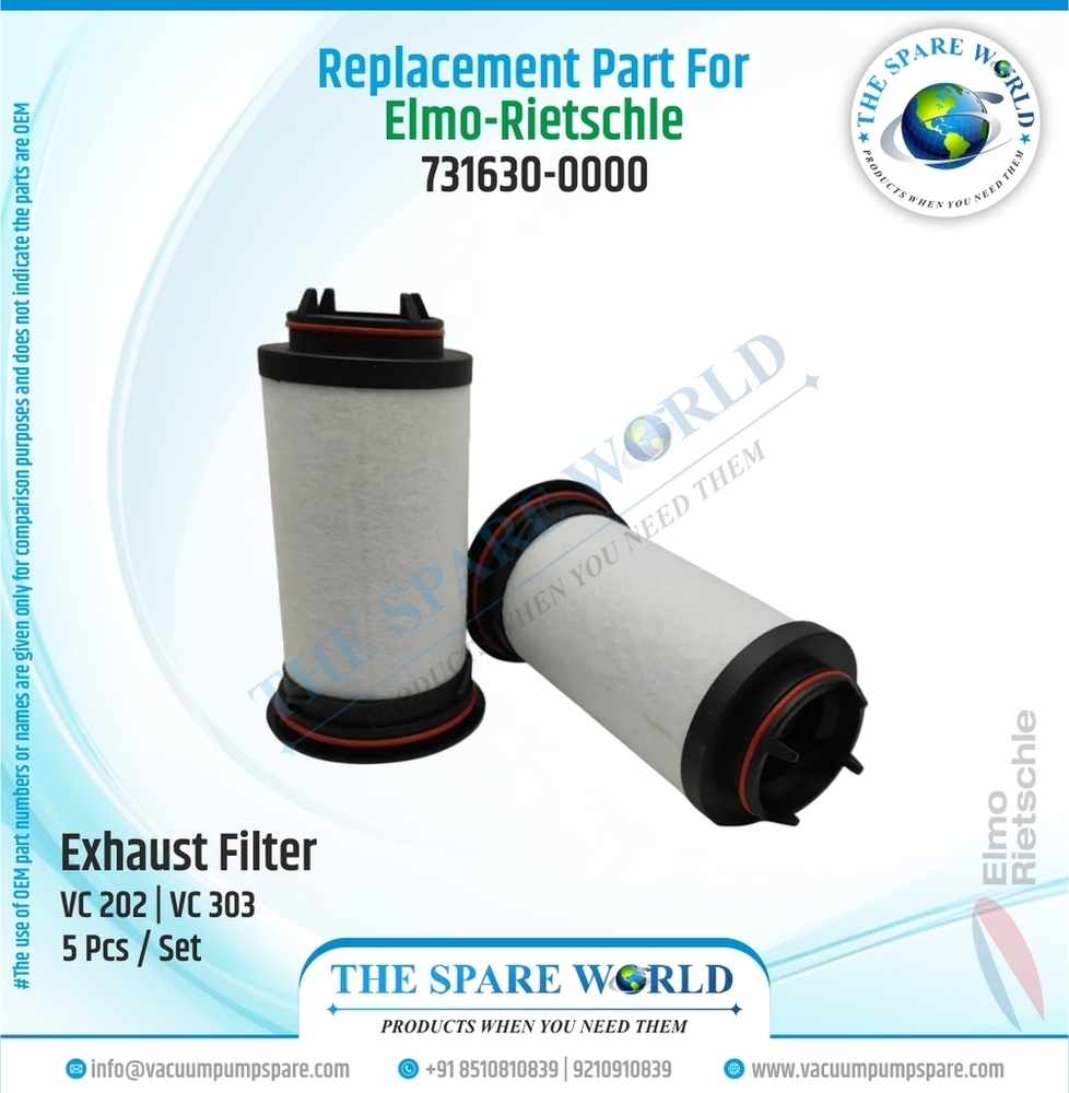 Exhaust Filter For Elmo Rietschle - VC-202 | 303 - 731630