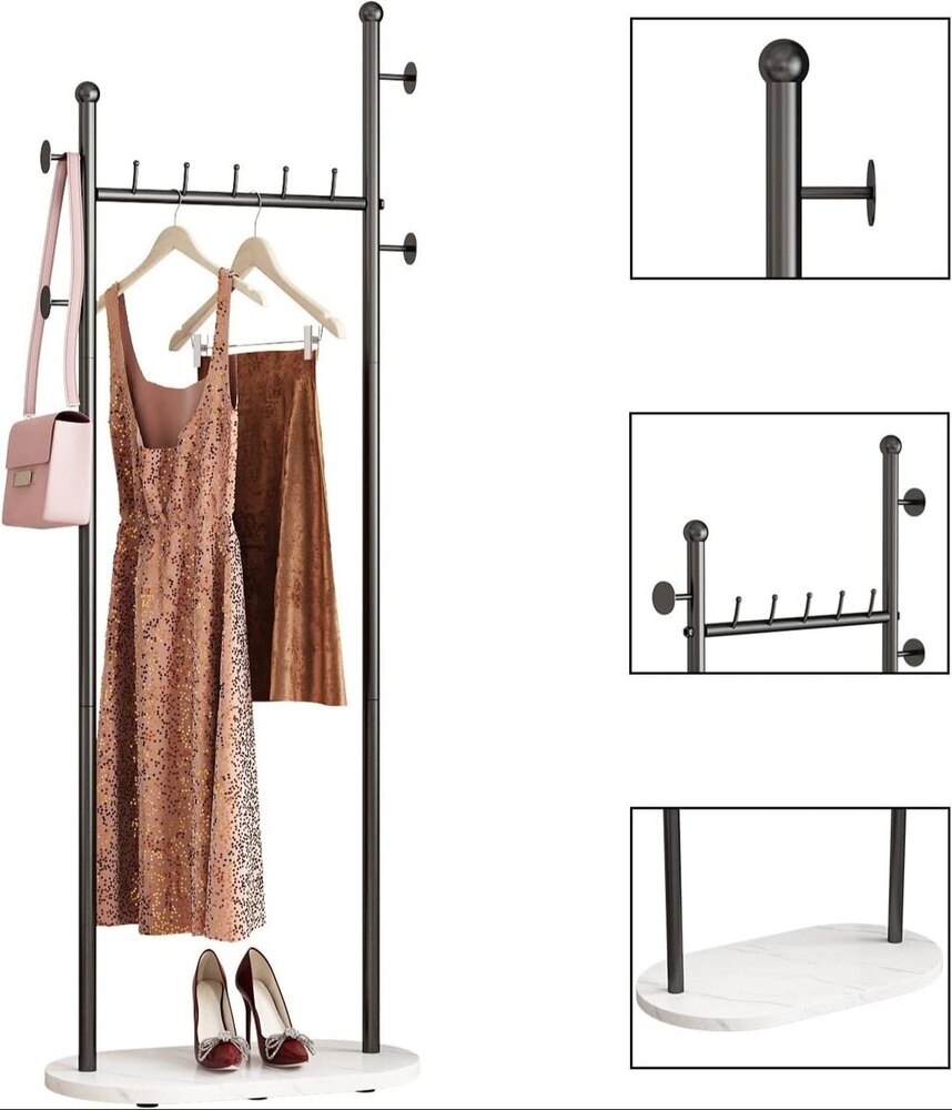 Black Clothing Racks Freestanding Black Clothes Rack Heavy Duty Garment Racks