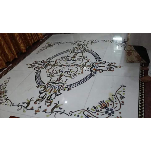 Marble Floor Inlay Marble - Size: As Per Requirement