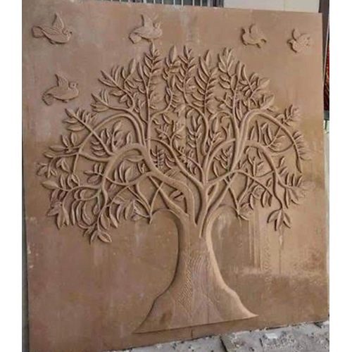 Tree Type Stone Carving