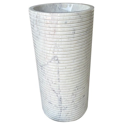 Marble Tulsi Pot