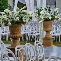 Marble Indoor Flower Pot - Material: Stone