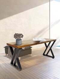 Black Dining Room Table Legs Bench Legs,Heavy Duty Office Legs for Table 2PCS