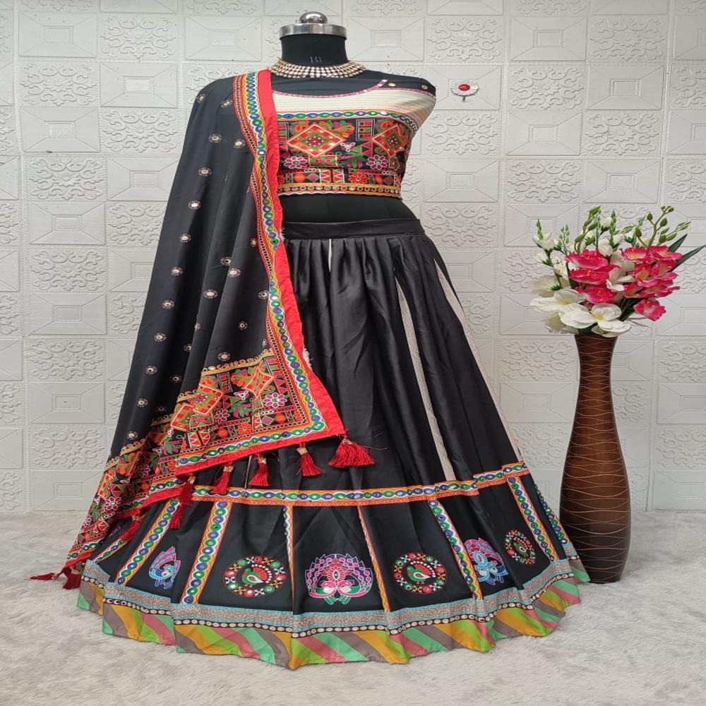 Digital Print Muslin Cotton Lehenga Choli