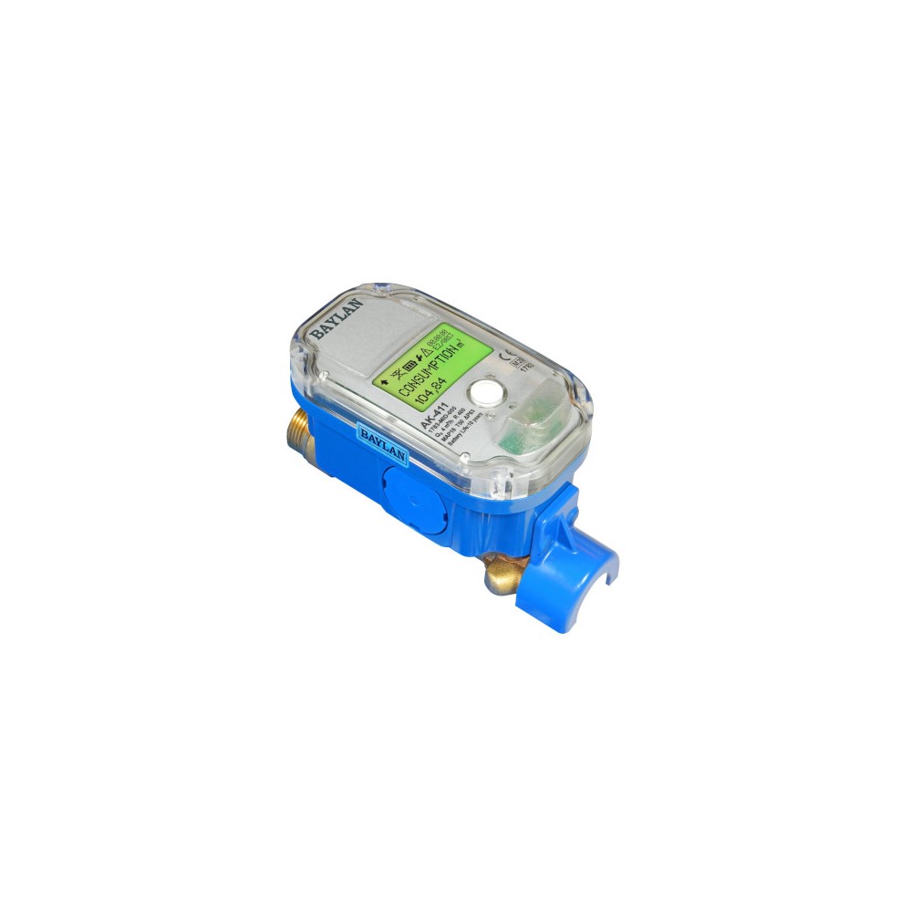 Ak-411 Smart Ultrasonic Water Meter - Color: Blue