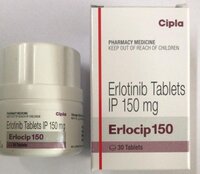 Erlocip 150 Mg Tablets - Erlotinib Hydrochloride, White Tablets, Red-white Blister Pack | Targeted Cancer Therapy, Oral Administration, Prescription Only