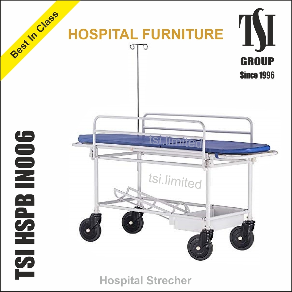 Compact Hospital Stretcher with Wheels & X-Ray Permeable Design