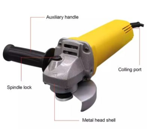 7" Angle Grinder - Corded Electric, 47.5l X 14w X 11h Centimeters, 5.2kg Weight | Ideal For Metalworking And Cutting Tasks