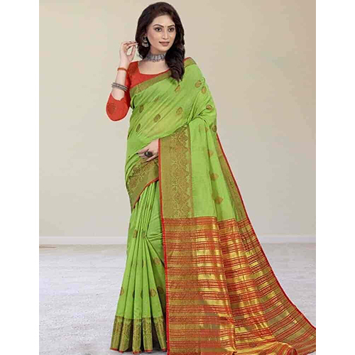 Zari Weaving Silk Cotton Saree