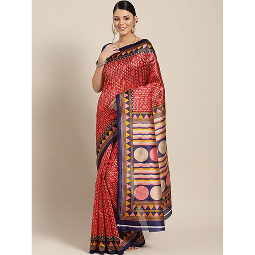 Patola Floral Print Saree - Color: Different Available