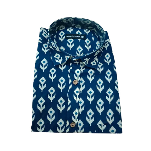 Men Printed Cotton Shirt