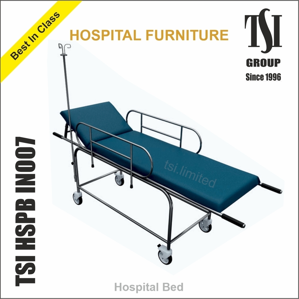 Multi-Functional Hospital Stretcher with Locking Wheels & IV Pole