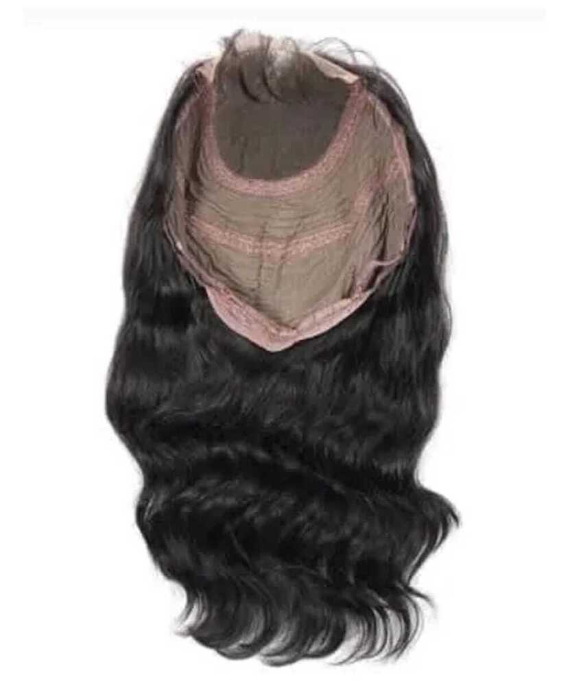 Natural Color Indian Remy Hair Wig Transparent Lace Deep And Natural  Wave Style Hair Extension