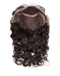Natural Color Indian Remy Hair Wig Transparent Lace Deep And Natural  Wave Style Hair Extension