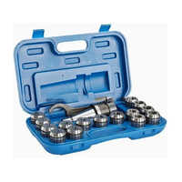 Miiling Machine Collet Set And Adapter - Color: Silver