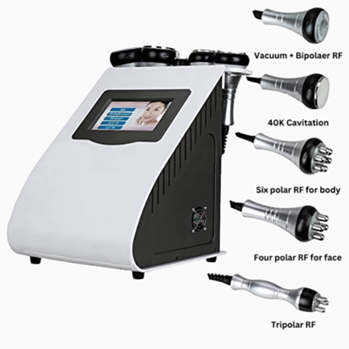 Portable Lipo Ultrasonic 40K Cavitation Rf Slimming 5 In 1 Machine - Color: White