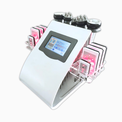 Portable Lipo Ultrasonic 40K Cavitation Rf Slimming 6 In 1 Machine - Color: White